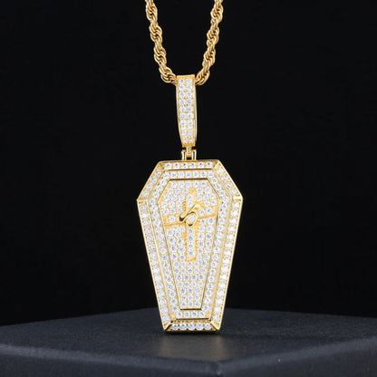 TUHE Unisex High Quality D VVS Moissanite Bracelet  Iced Out Hang Hip Hop Pendant For Men Hip Hop Jewelry Gifts
