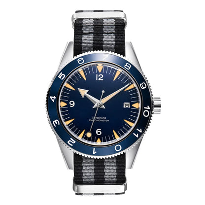 41MM NH35 Automatic Watch – Sapphire Glass & Nylon Strap