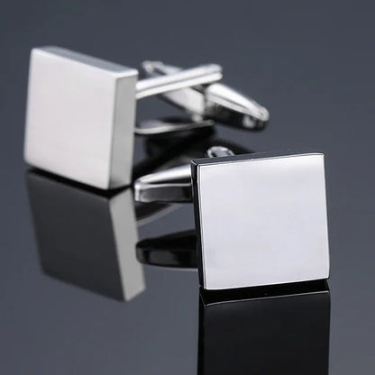 High Quality Copper Cufflinks Luxury Cuff Links Mens French Square Button Shirts Accessories Business Jewelry
