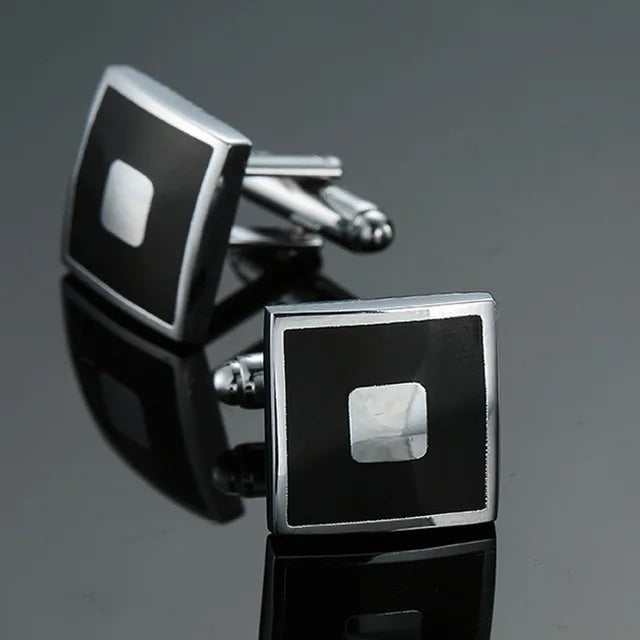 Prestige Cufflinks – High-Polish French Square Edition