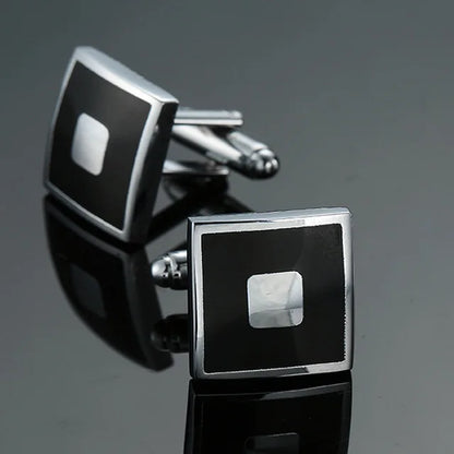 Prestige Cufflinks – High-Polish French Square Edition