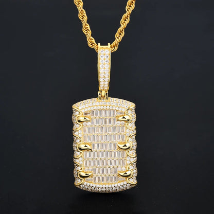 TUHE Unisex High Quality D VVS Moissanite Bracelet  Iced Out Hang Hip Hop Pendant For Men Hip Hop Jewelry Gifts