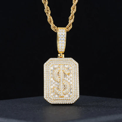 TUHE Unisex High Quality D VVS Moissanite Bracelet  Iced Out Hang Hip Hop Pendant For Men Hip Hop Jewelry Gifts