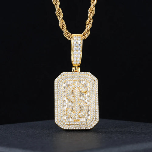 TUHE Unisex High Quality D VVS Moissanite Bracelet  Iced Out Hang Hip Hop Pendant For Men Hip Hop Jewelry Gifts