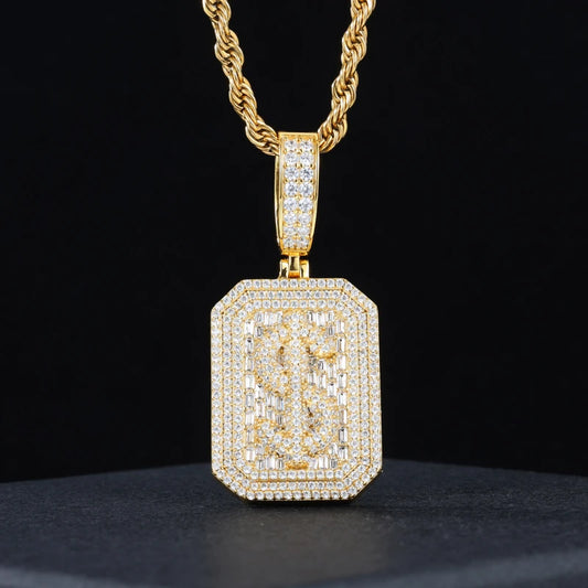 TUHE Unisex High Quality D VVS Moissanite Bracelet  Iced Out Hang Hip Hop Pendant For Men Hip Hop Jewelry Gifts