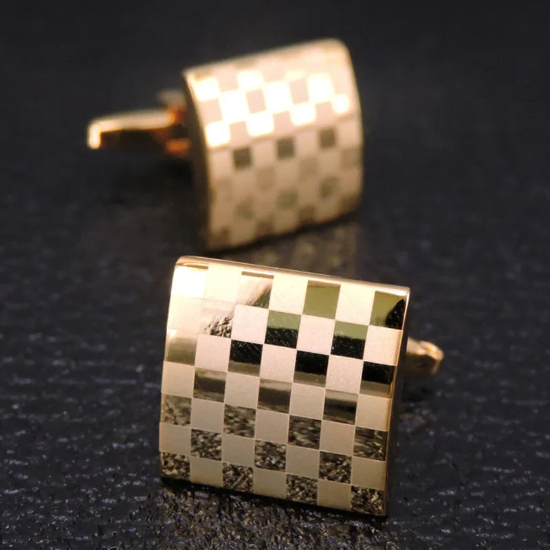 Prestige Cufflinks – High-Polish French Square Edition