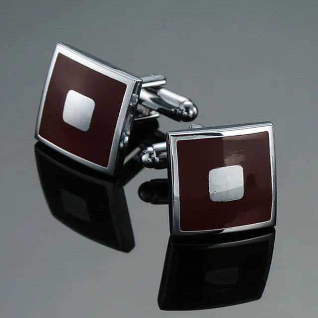 Prestige Cufflinks – High-Polish French Square Edition