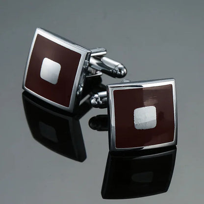 Prestige Cufflinks – High-Polish French Square Edition