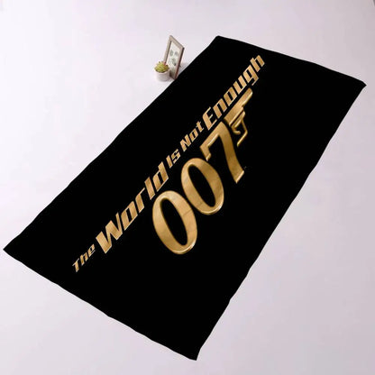 British Legend J-James B-Bond 007 Beach Towel Colorful Bath Towels For Girl Microfiber Quick Custom Sand Free Beach Yoga Spa