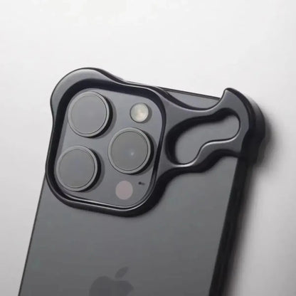 Luxury Irregular Aluminum Alloy Bumper Phone Case For IPhone 16 15 14 13 12 Pro Max 17 Air Pro Lens Film Protection Metal Cover
